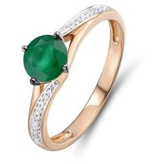 Бронницкий Ювелир Кольцо из красного золота R01-D-R306441GRC-R17, размер 16.5