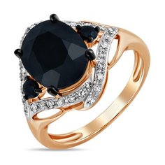 Бронницкий Ювелир Кольцо из красного золота R01-D-RR04003AKS-R17, размер 17.5