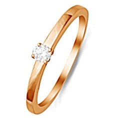 Бронницкий Ювелир Кольцо из красного золота R01-D-IGR-26824, размер 17.5