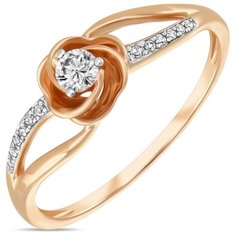 Бронницкий Ювелир Кольцо из красного золота R01-D-RR01061ADI-R17, размер 17