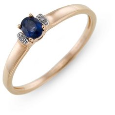 Бронницкий Ювелир Кольцо из красного золота R01-D-BS-0054-SA, размер 17.5