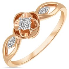 Бронницкий Ювелир Кольцо из красного золота R01-D-RR01054ADI-R17, размер 17