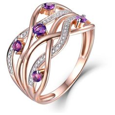 Бронницкий Ювелир Кольцо из красного золота R01-D-70643R002-R17, размер 17