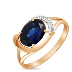 Бронницкий Ювелир Кольцо из красного золота R01-D-L-33805-SS, размер 17.5