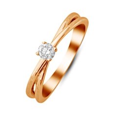 Бронницкий Ювелир Кольцо из красного золота R01-D-IGR-18846, размер 17