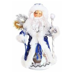 Фигурка Новогодняя Сказка Дед мороз 35 см конфетница (972374) синий