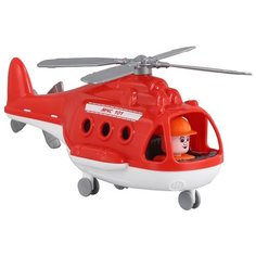 Вертолет Полесье Альфа пожарный (68651) в коробке 29.5 см красный