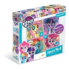 Набор пазлов Origami My Little Pony 4 в 1 Сладкая Радость (04402)