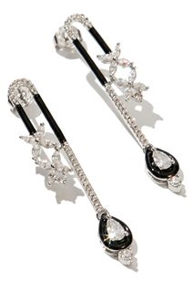Серьги-подвески с кристаллами Excl Ai M