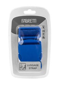 Текстильный багажный ремень синего цвета Fabretti