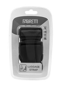 Текстильный багажный ремень серого цвета Fabretti