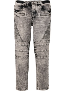 Джинсы Slim Fit Straight в байкерском стиле Bonprix