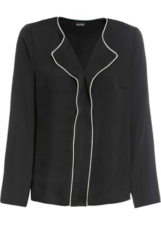 Блузка с контрастной окантовкой Bonprix