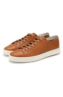 Кожаные кеды Santoni