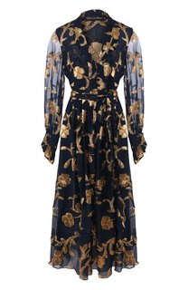 Платье с поясом Oscar de la Renta