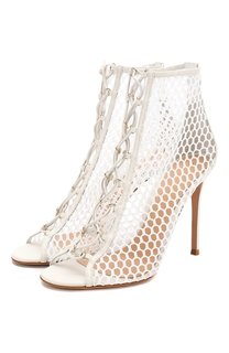 Комбинированные ботильоны Gianvito Rossi