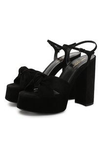 Замшевые босоножки Bianca Saint Laurent