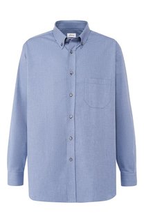 Хлопковая рубашка с воротником button down Brioni