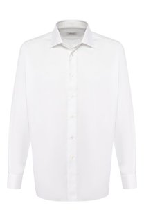 Хлопковая сорочка с воротником кент Brioni