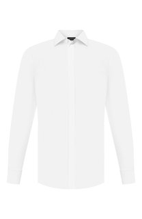 Сорочка из смеси хлопка и шелка Ermenegildo Zegna