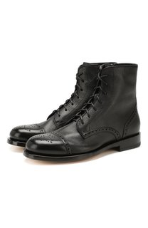Кожаные ботинки Santoni