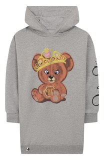 Хлопковое платье с капюшоном Philipp Plein