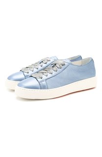 Кожаные кеды Santoni