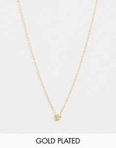 Позолоченное ожерелье регулируемой длины с подвеской-звездой Gorjana-Золотой