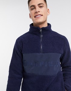 Темно-синяя куртка через голову с искусственным мехом Bellfield-Темно-синий