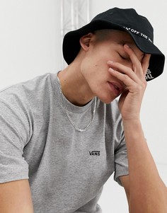 Серая футболка с логотипом Vans-Серый