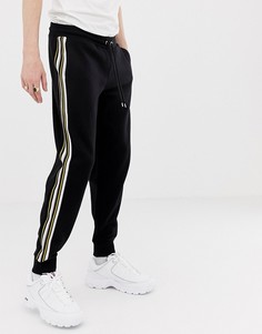 Джоггеры скинни с полосками по бокам из комплекта ASOS DESIGN-Черный