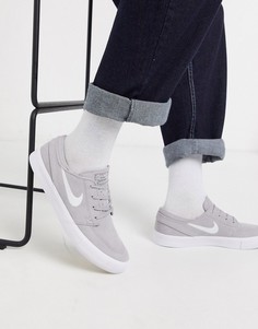 Серые кроссовки Nike SB Zoom Janoski Remastered-Серый