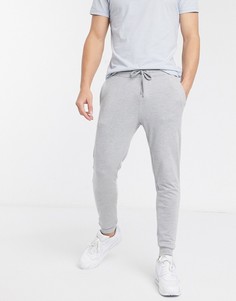 Серые легкие джоггеры скинни ASOS DESIGN-Серый