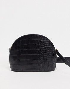Большая сумка через плечо ASOS DESIGN-Черный