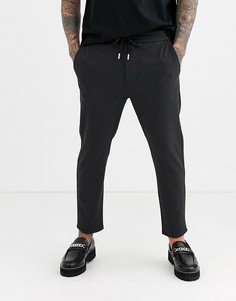 Серые брюки в клетку и со шнурком Only & Sons-Серый