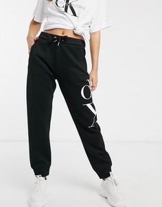 Oversized-джоггеры с логотипом Calvin Klein Jeans-Черный