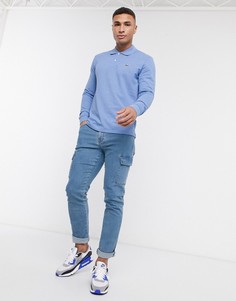 Футболка-поло с длинными рукавами Lacoste-Синий