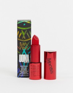 Губная помада с эффектом металлик UOMA Beauty Black Magic - Savage-Красный