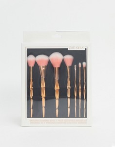 Набор из 7 кистей для макияжа с дизайном \"единорог\" Zoe Ayla-Золотой