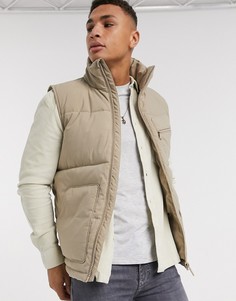 Светло-бежевый жилет Topman