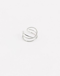 Серебристый кафф ASOS DESIGN-Серебряный