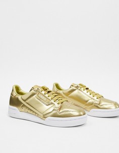 Золотистые кроссовки adidas Originals Continental 80-Золотой