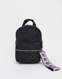 Черно-лавандовый мини-рюкзак с логотипом-трилистником adidas Originals-Мульти