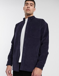 Темно-синяя oversize-рубашка в стиле 90-х ASOS DESIGN-Темно-синий