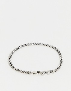 Серебристый браслет-цепочка Icon Brand-Серебряный