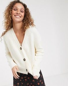 Короткий кардиган Brave Soul-Кремовый