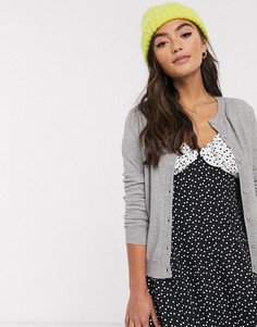 Кардиган на пуговицах Brave Soul-Серый