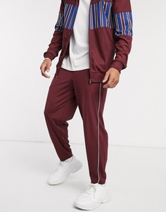Узкие джоггеры от комплекта с отделкой ASOS DESIGN-Мульти