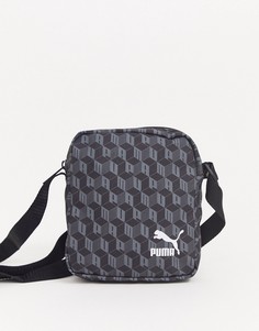 Черная сумка с принтом Puma-Черный