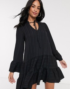 Черное свободное платье River Island-Черный